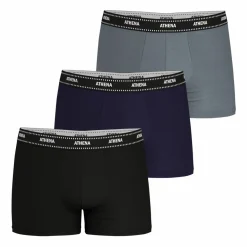 Lot de 3 boxers My Petits Prix bleu en coton pour homme