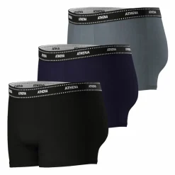 Lot de 3 boxers My Petits Prix bleu en coton pour homme