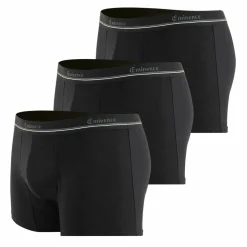 Lot de 3 boxers pour fuites urinaires Homme Sérénité Heritage noir en coton