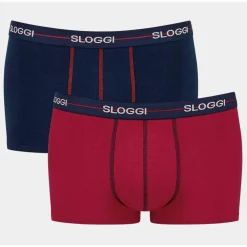 Lot de 2 Boxers rouge et noir courts Homme Multicolore