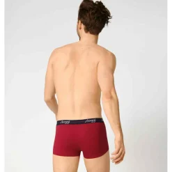 Lot de 2 Boxers rouge et noir courts Homme Multicolore