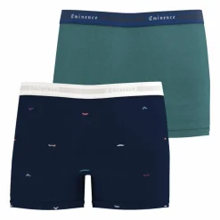 Lot de 2 boxers Tailor vert en coton pour homme