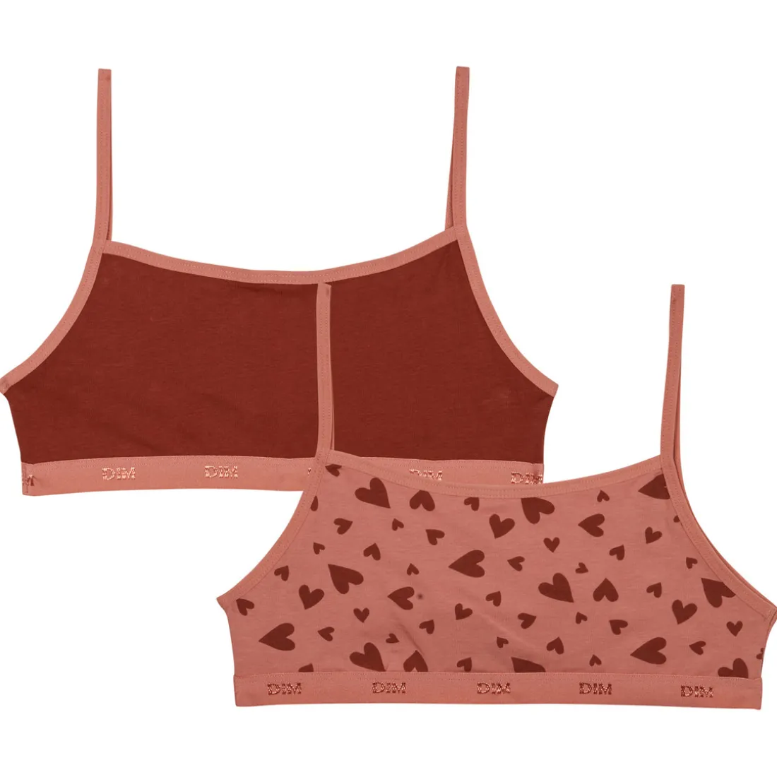 LOT DE 2 BRASSIERES EN COTON STRETCH