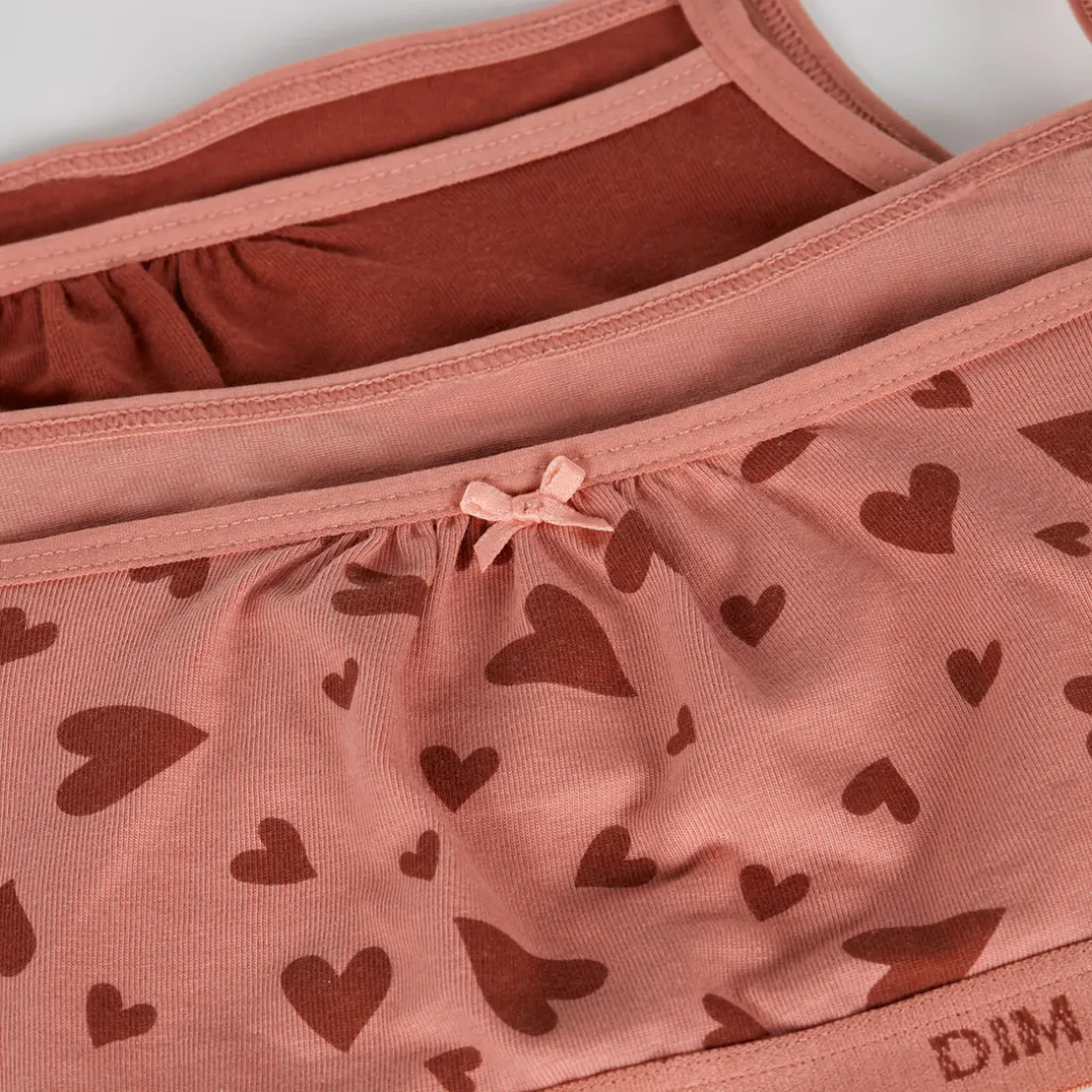 LOT DE 2 BRASSIERES EN COTON STRETCH