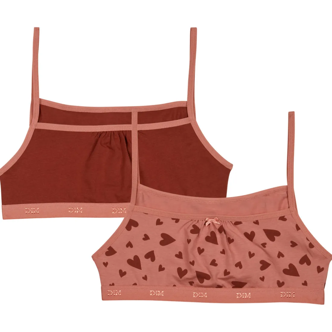 LOT DE 2 BRASSIERES EN COTON STRETCH