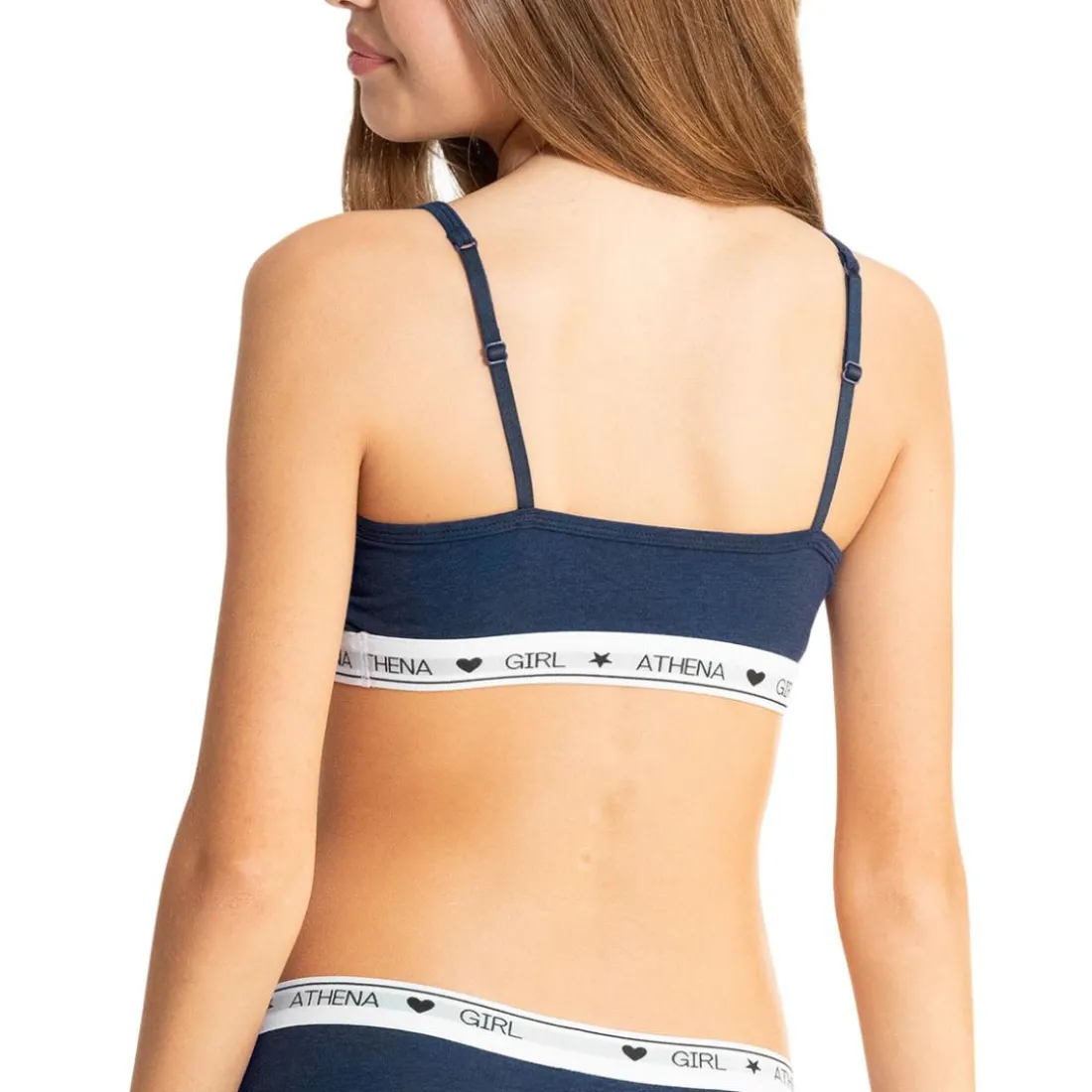Lot de 2 brassières fille Coton Ultra Doux Athena Fille bleu