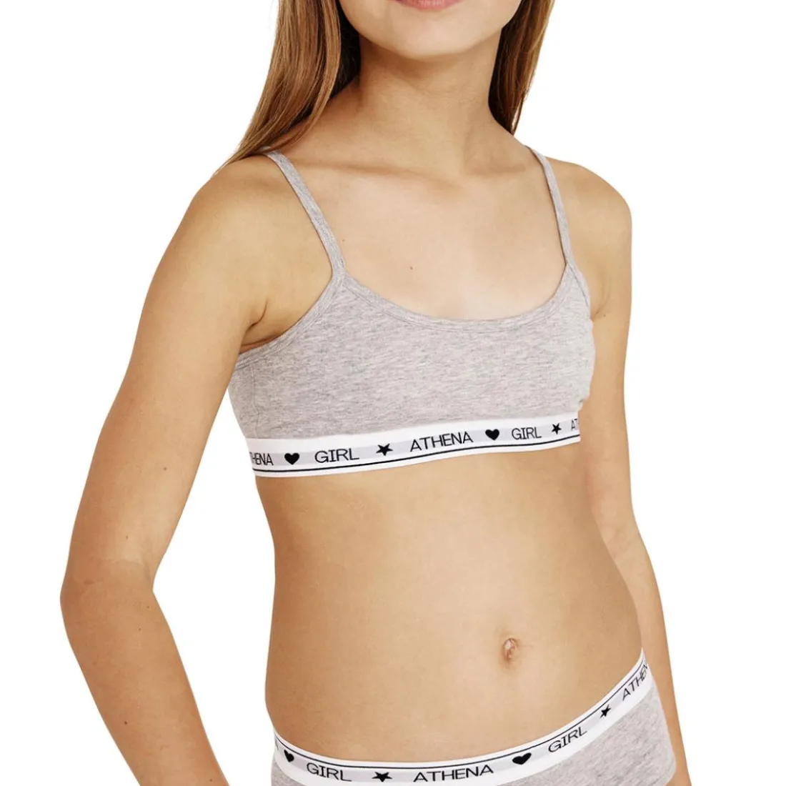 Lot de 2 brassières fille Coton Ultra Doux Athena Fille bleu