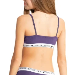 Lot de 2 brassières fille Coton Ultra Doux Athena Fille violet