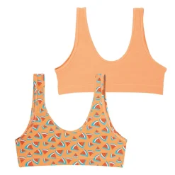 Lot de 2 brassières fille Ecopack Girl Mode rose