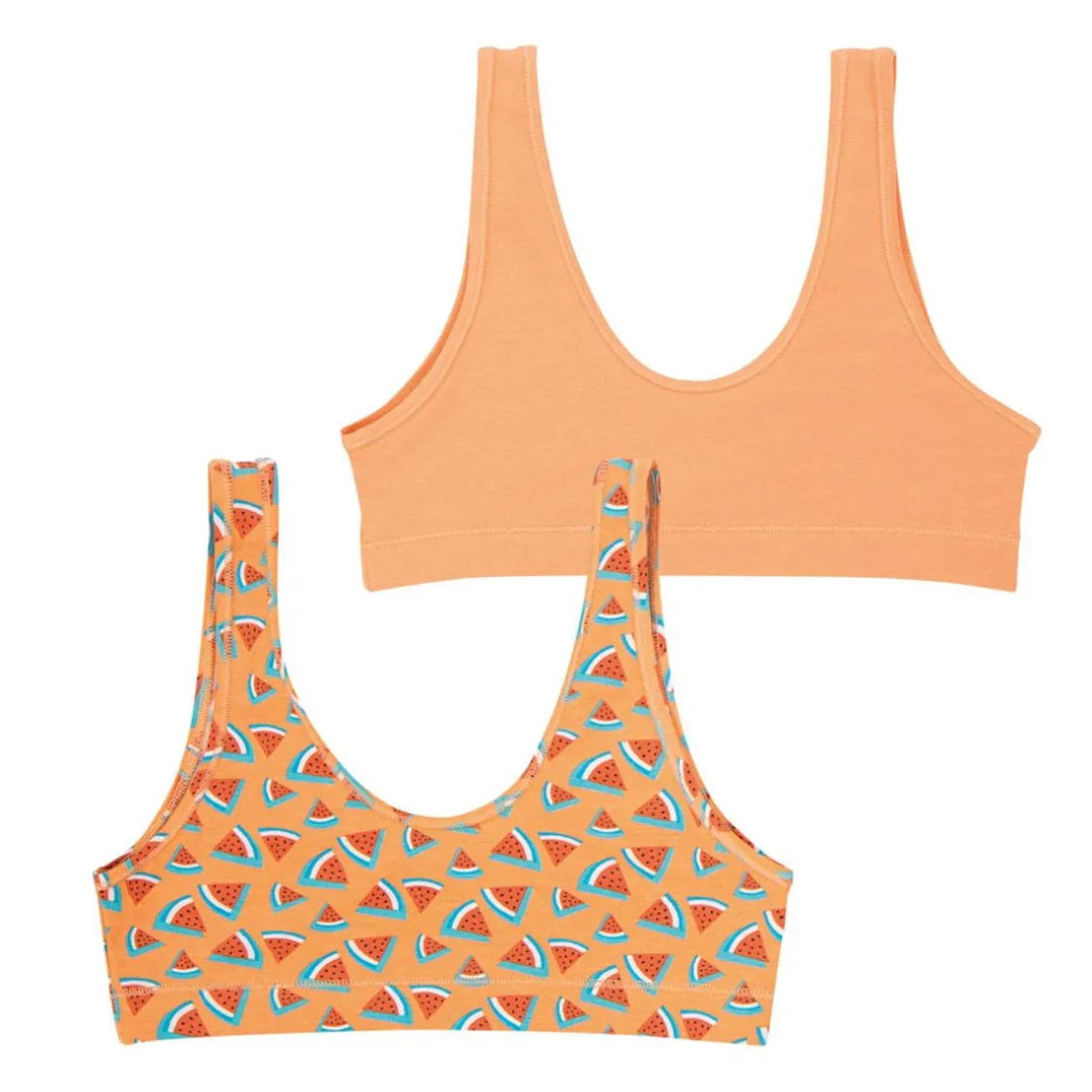 Lot de 2 brassières fille Ecopack Girl Mode rose