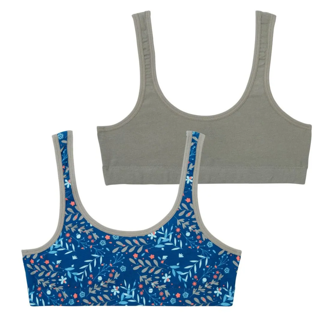 Lot de 2 brassières fille Ecopack Mode Girl by Vert en coton