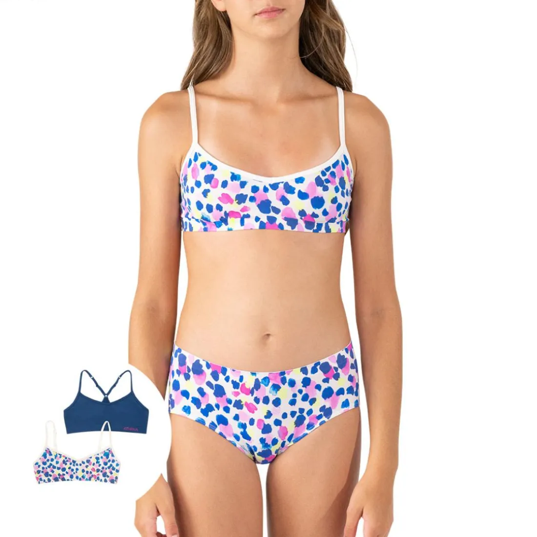 Lot de 2 brassières fille Sans Coutures Fashion Athena Fille bleu