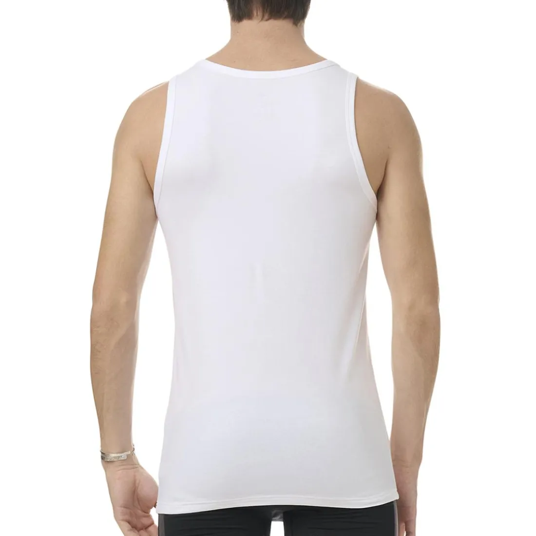 Lot de 2 débardeurs homme Active Flex Cotton Adidasport blanc en coton