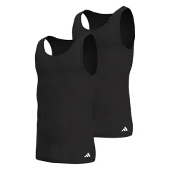Lot de 2 débardeurs homme Active Flex Cotton Adidasport noir en coton