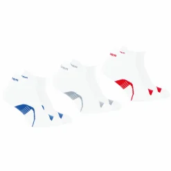 Lot de 3 paires de chaussettes basses homme Lifestyle Wilson Blanc en coton