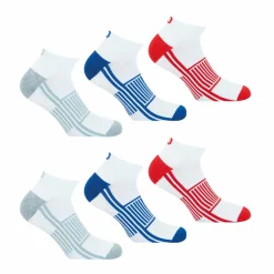 Lot de 6 paires de chaussettes basses homme Lifestyle Wilson Blanc