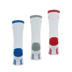 Lot de 3 paires de chaussettes mi-hautes homme Lifestyle Wilson Blanc en coton