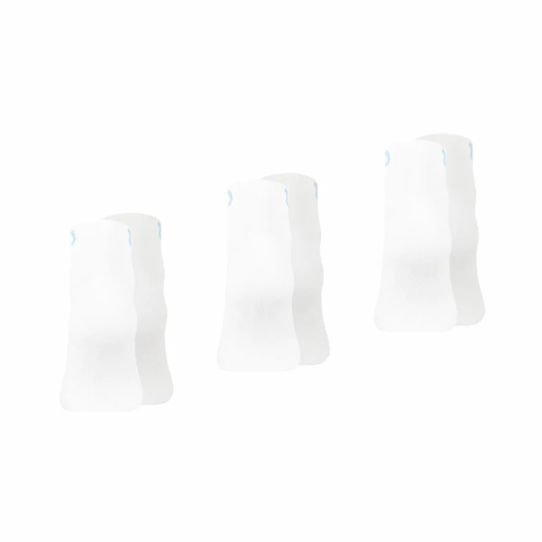 Lot de 3 paires de chaussettes basses homme Essentiel Wilson blanc en coton