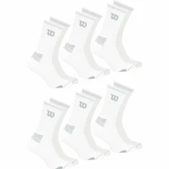 Lot de 6 paires de chaussettes mi-hautes homme Essentiel Wilson blanc en coton