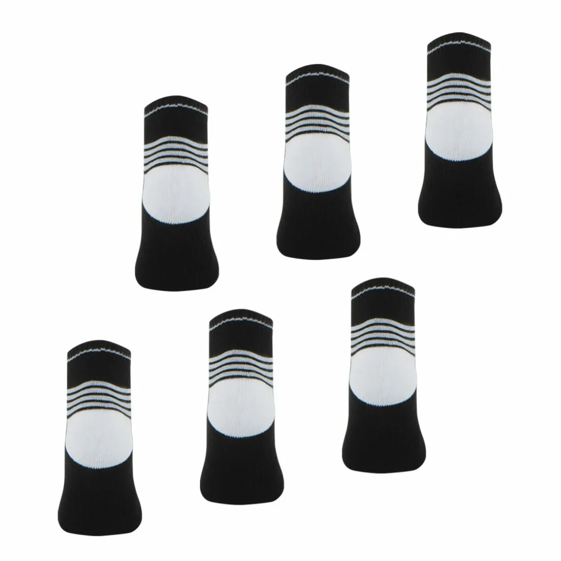 Lot de 6 paires de chaussettes basses homme Access Wilson Noir
