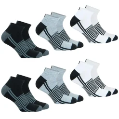 Lot de 6 paires de chaussettes basses homme Sport Wilson noir