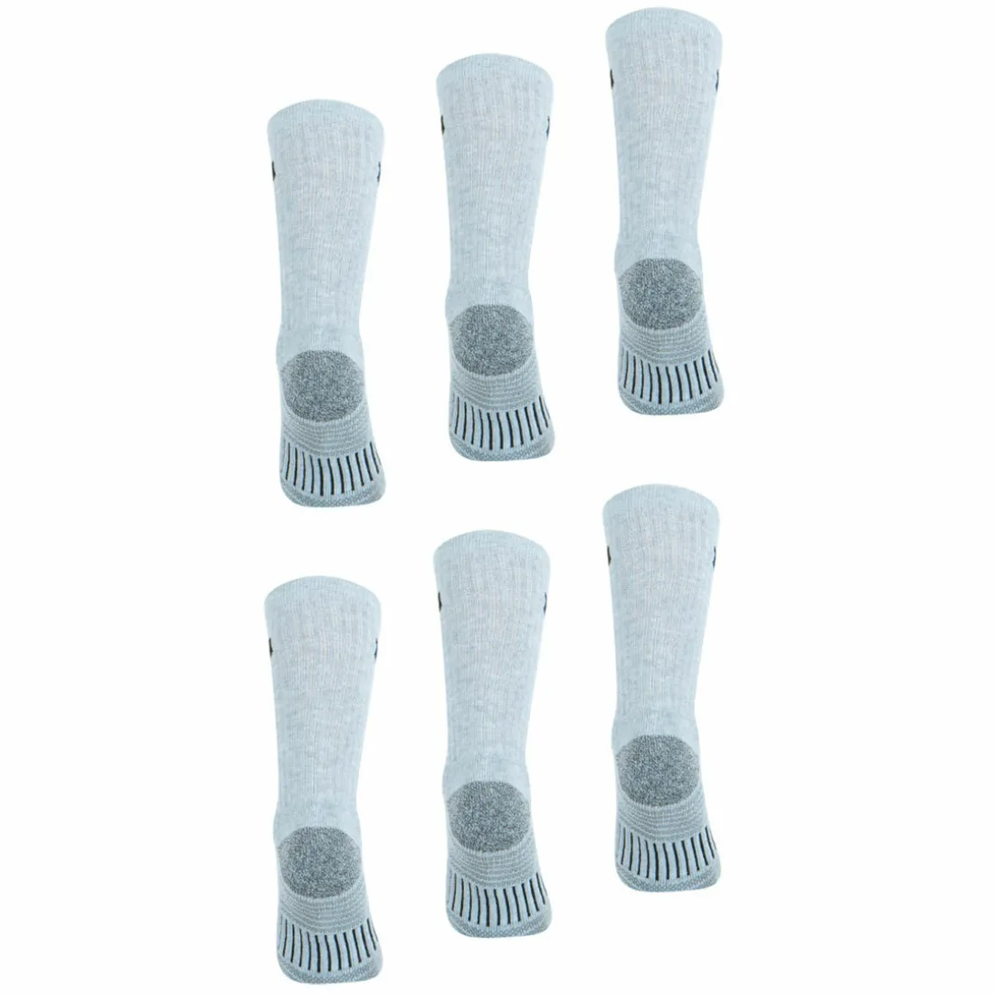 Lot de 6 paires de chaussettes mi-hautes homme Access Wilson Gris