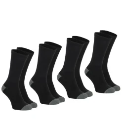 Lot de 4 paires de chaussettes mi-hautes homme Ecopack Sport Athena noir en coton