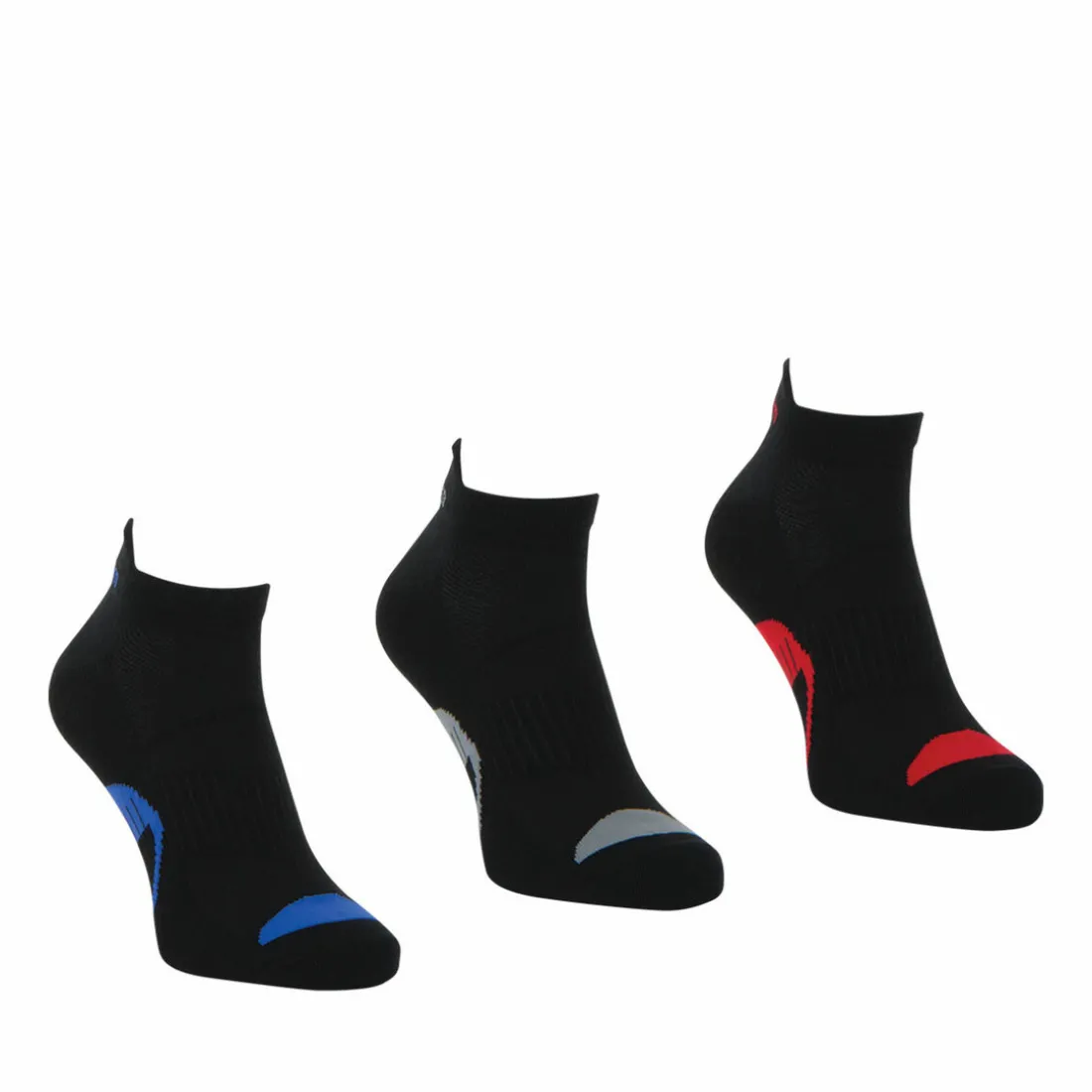 Lot de 3 paires de chaussettes basses homme Lifestyle Wilson Noir en coton