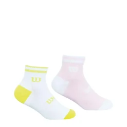 Lot de 2 paires de chaussettes basses fille Essentiel Wilson blanc en coton