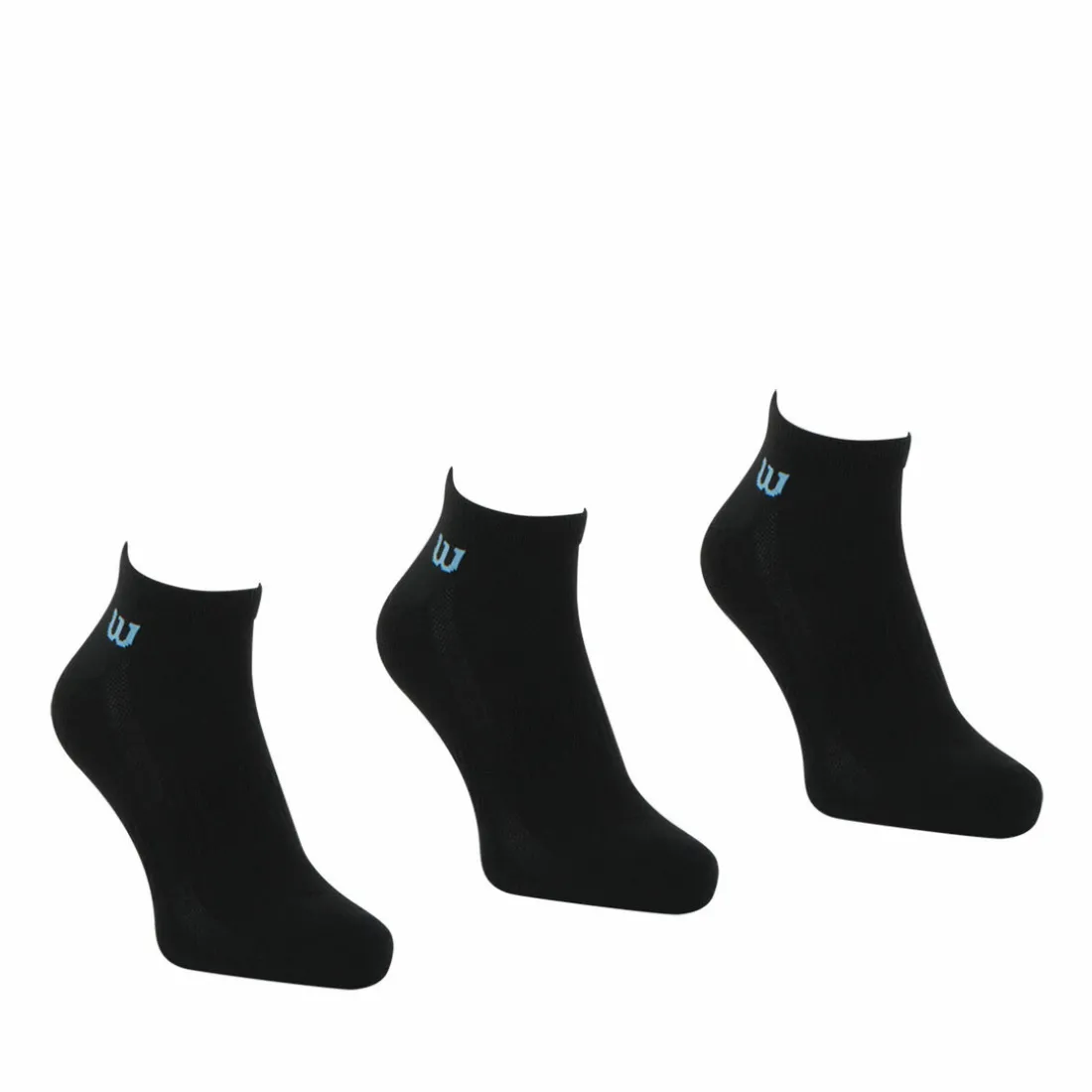 Lot de 3 paires de chaussettes basses homme Essentiel Wilson Noir en coton