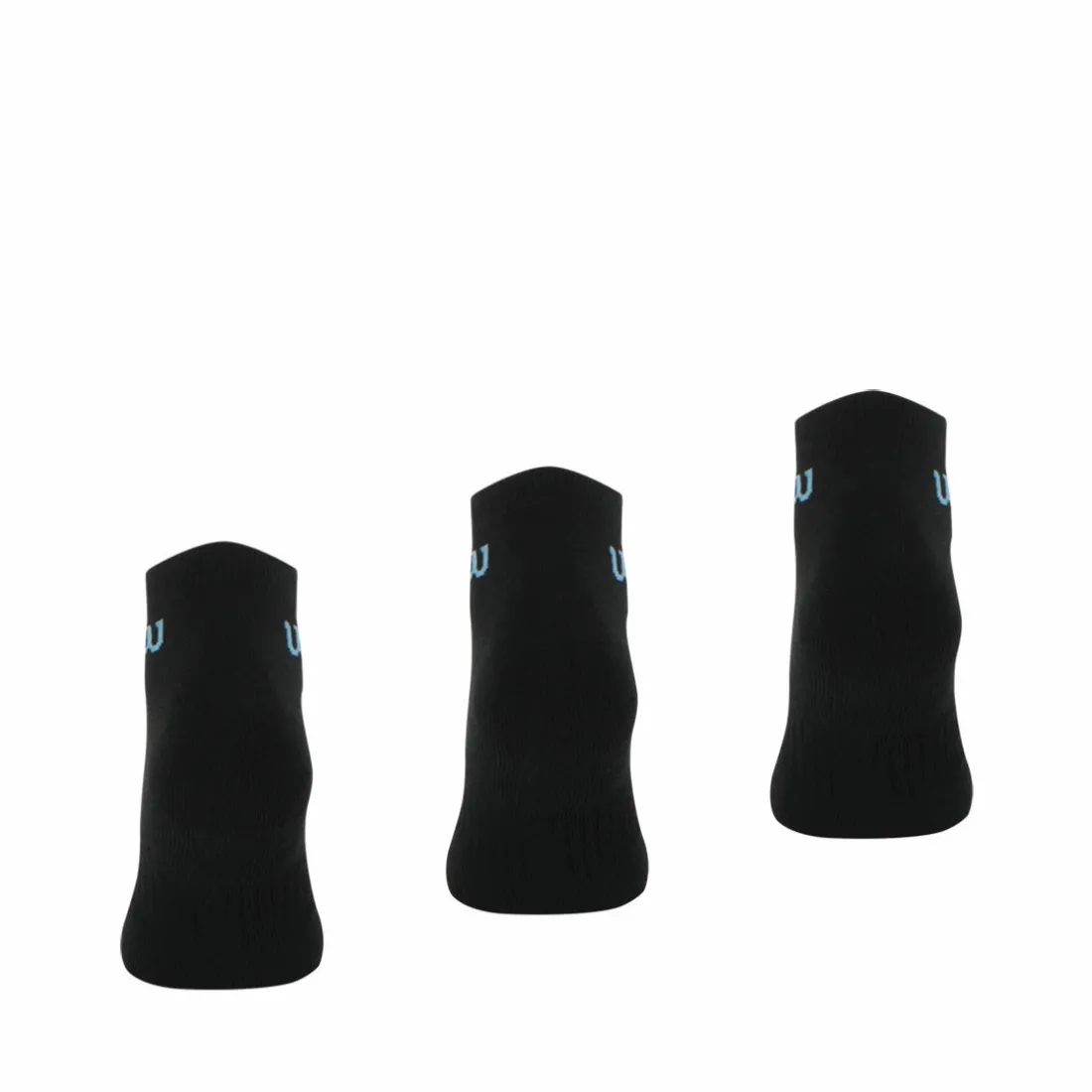 Lot de 3 paires de chaussettes basses homme Essentiel Wilson Noir en coton