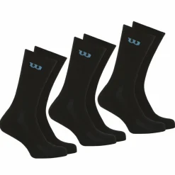 Lot de 3 paires de chaussettes mi-hautes homme Essentiel Wilson Noir en coton