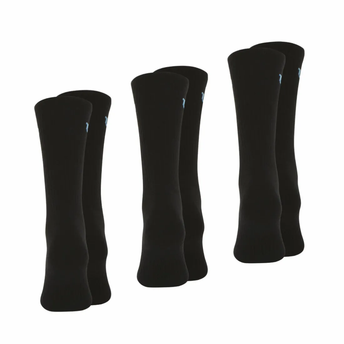 Lot de 3 paires de chaussettes mi-hautes homme Essentiel Wilson Noir en coton