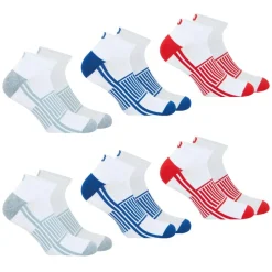 Lot de 6 paires de chaussettes basses homme Sport Wilson blanc