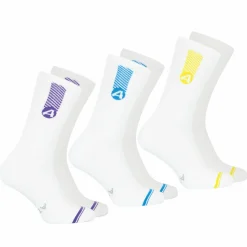 Lot de 3 paires de chaussettes mi-hautes Training Dry blanc en coton pour homme