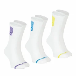 Lot de 3 paires de chaussettes mi-hautes Training Dry blanc en coton pour homme