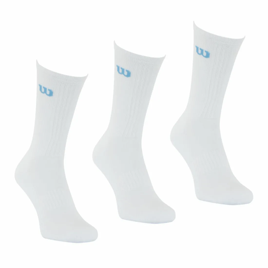 Lot de 3 paires de chaussettes mi-hautes homme Essentiel Wilson Blanc en coton