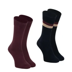 Lot de 2 paires de mi-chaussettes homme Coton Peigné Eminence multicolore
