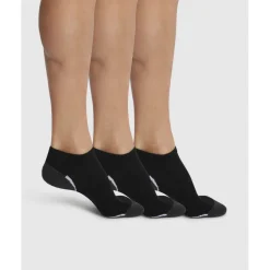 Lot de 3 paires de socquettes Noires - Sport Dim
