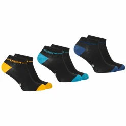 Lot de 3 paires de socquettes homme Easy Color noir en coton