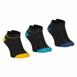 Lot de 3 paires de socquettes homme Easy Color noir en coton