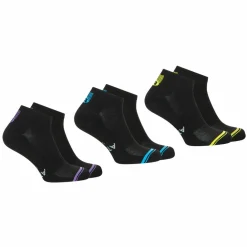 Lot de 3 paires de socquettes Training Dry noir en coton pour homme