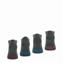 Lot de 4 paires de socquettes - Gris en coton