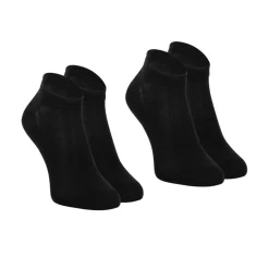 Lot de 2 paires de socquettes homme Coton Peigné Eminence noir
