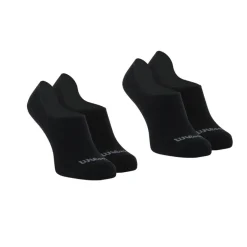 Lot de 2 paires de socquettes invisibles homme - Noir