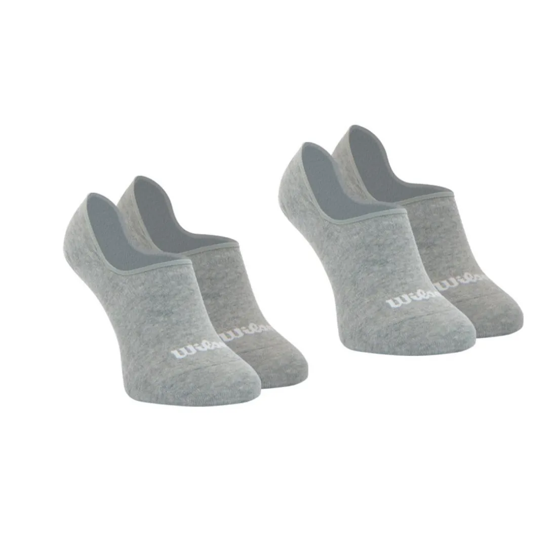 Lot de 2 paires de socquettes invisibles homme Essentiel Wilson gris en coton