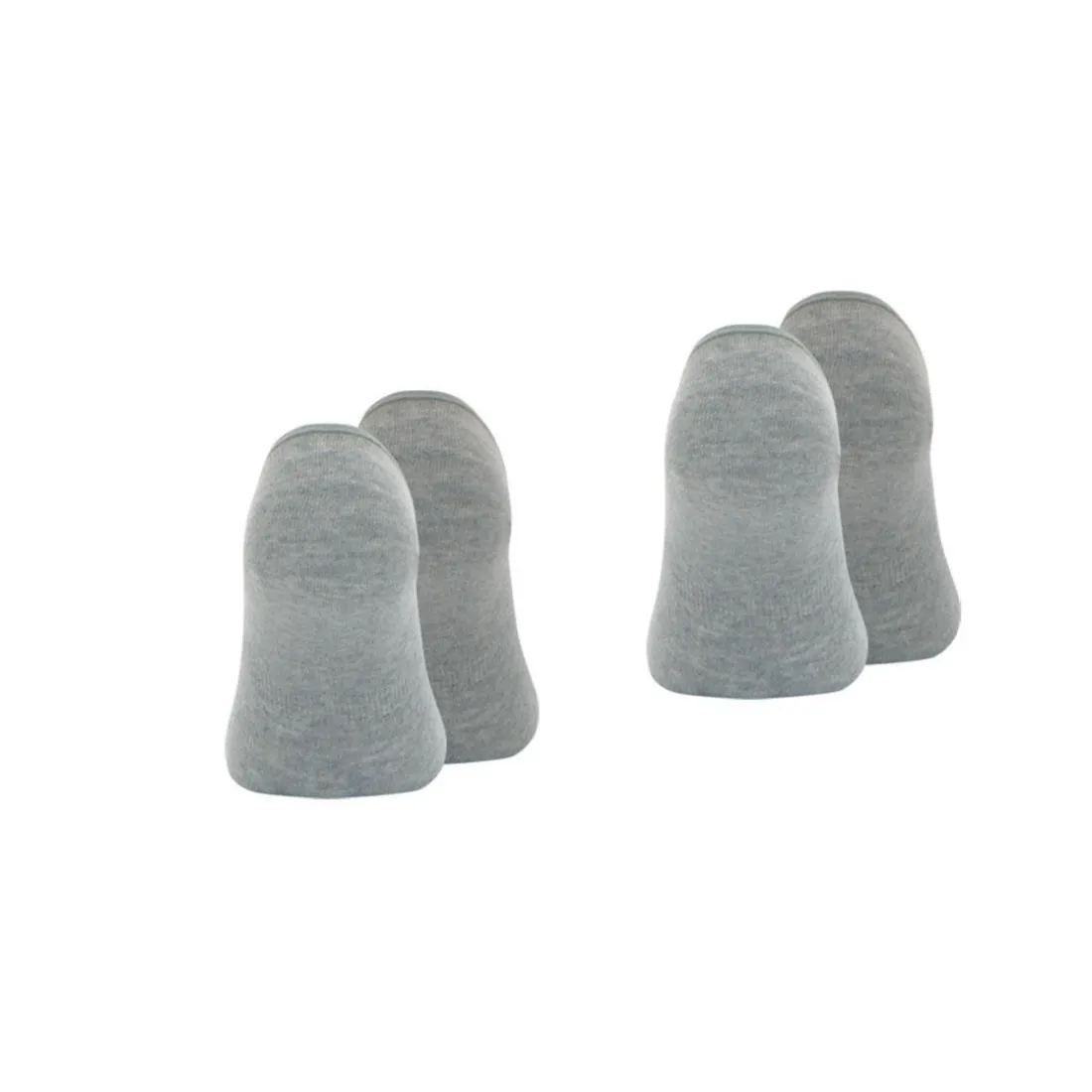 Lot de 2 paires de socquettes invisibles homme Essentiel Wilson gris en coton