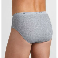 Lot de 3 slips - Gris en coton