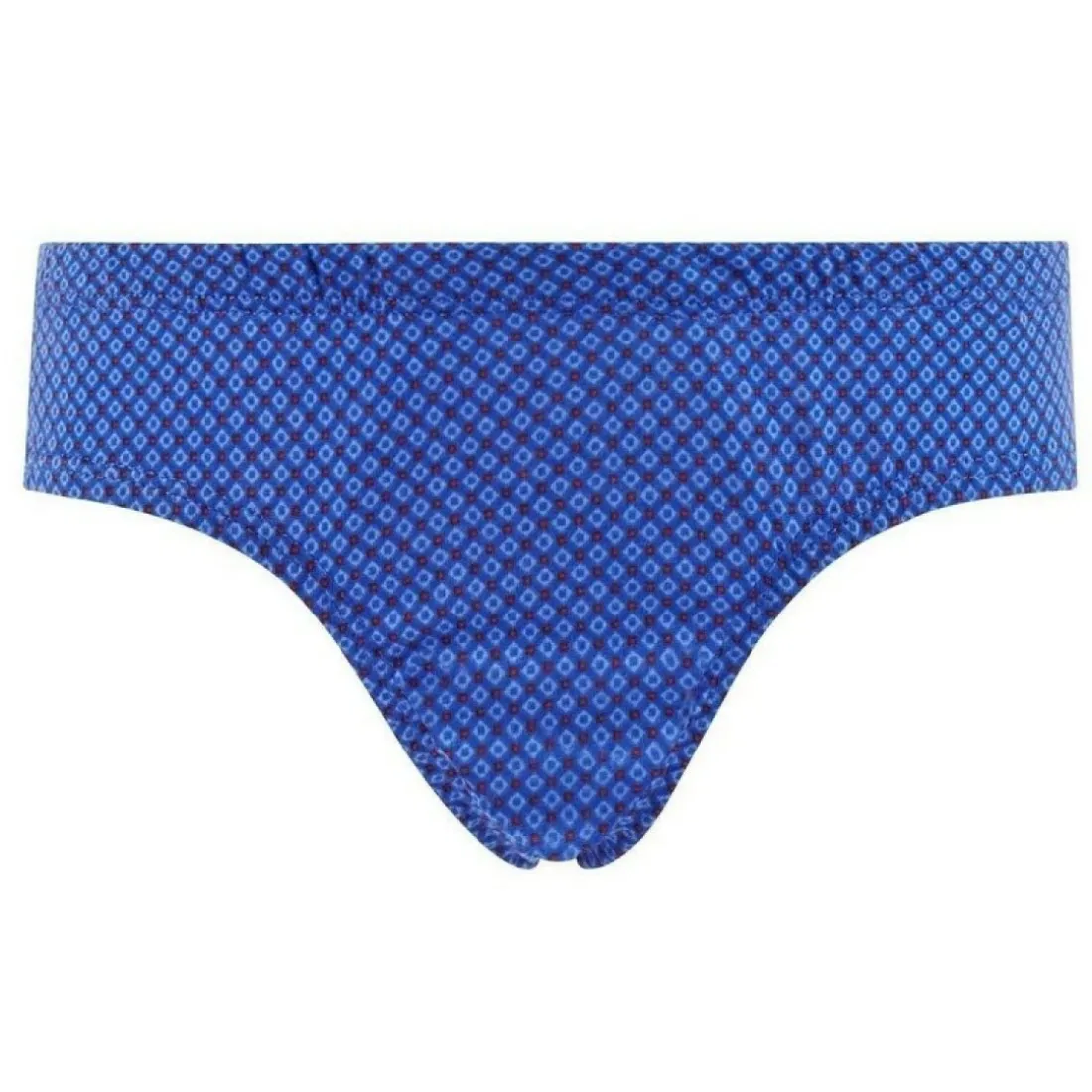 Lot de 3 slips boy bleu, imprimé & rouge Happy Print by Djembé POMM'POIRE - Rouge en coton