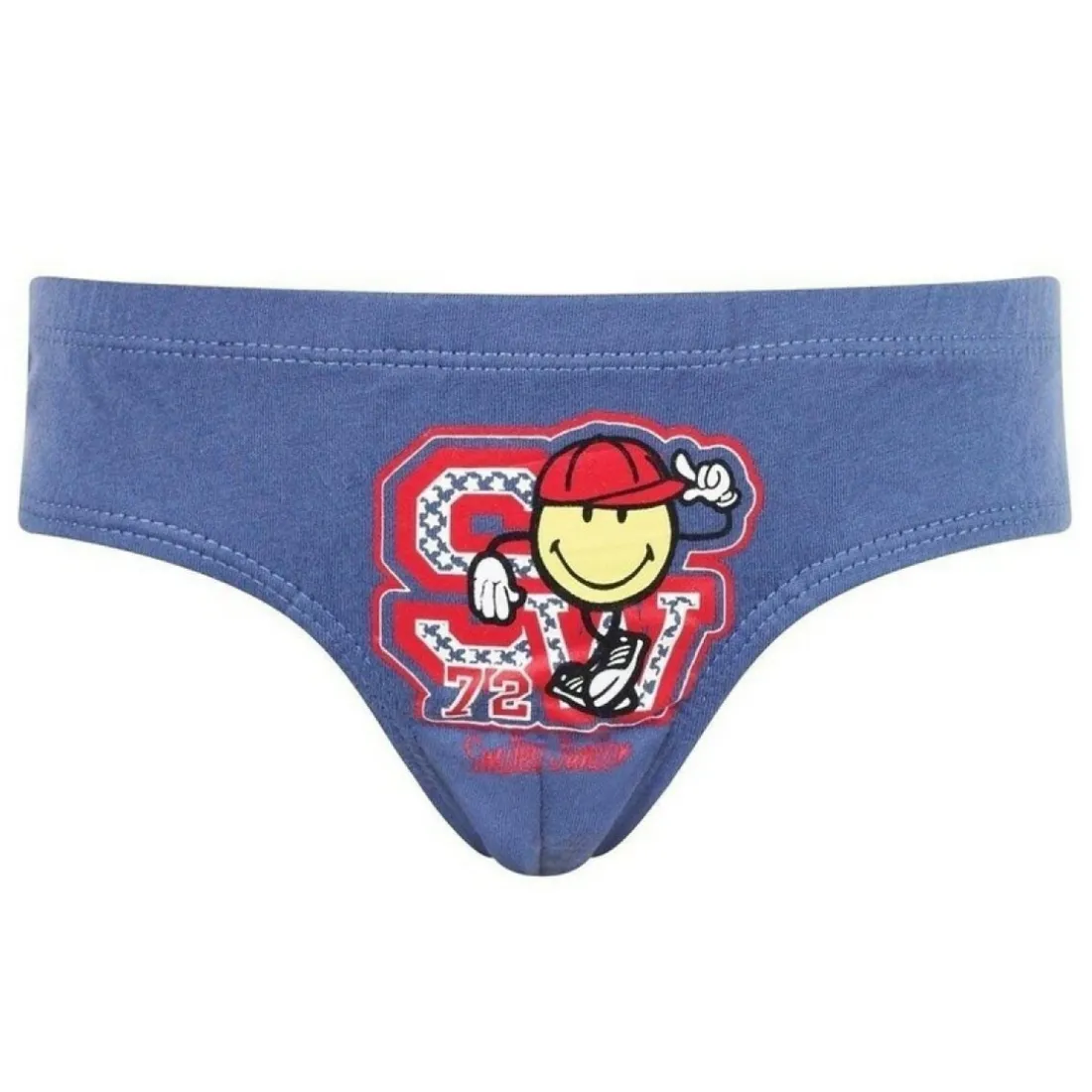 Lot de 3 slips Boy Happy College by Smiley POMM'POIRE - Multicolore en coton